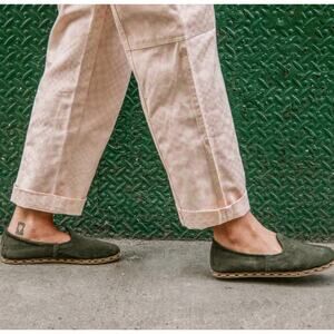 Sabah Walker Street Sabah Shoe Women's Size EU 38 US 8 Green Suede